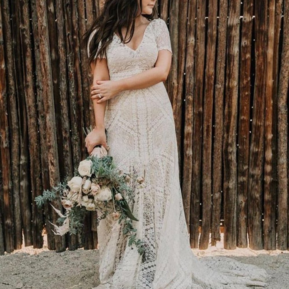 BHLDN Willowby Watters Clements Gown Size 12 NEW - Picture 7 of 8